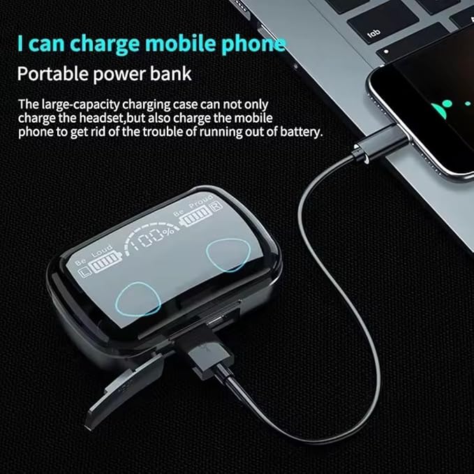 M10 Newest Digital indicator True Wireless Headset  Earbuds
