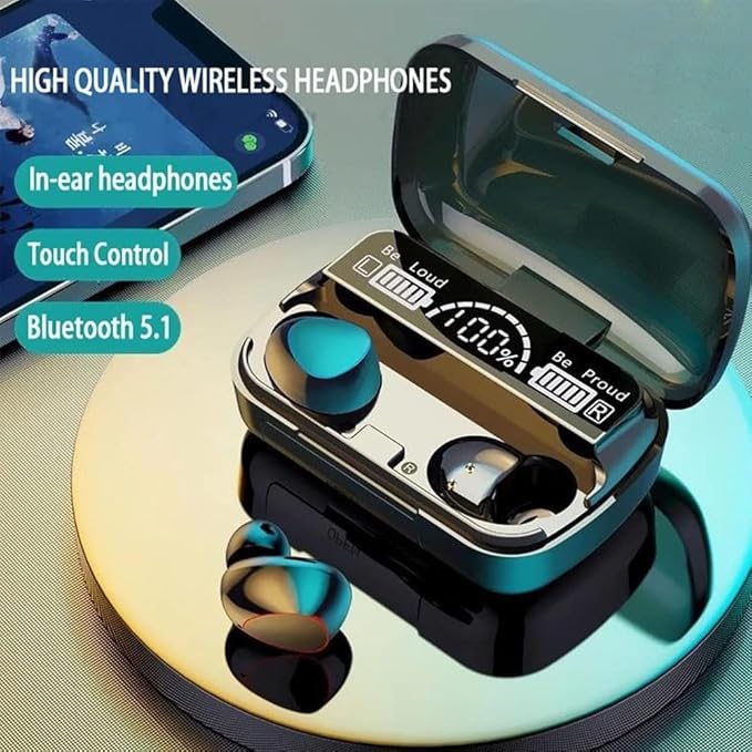 M10 Newest Digital indicator True Wireless Headset  Earbuds